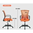 thumbnail image 7 of BestOffice Ergonomic Office Chair, Lumbar Support, Swivel Rolling for Women(Orange), 7 of 7