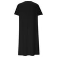 thumbnail image 5 of XUNKUSGA Dresses for Women 2025 Elegant Classy Loose Button Knit Dresses Fashion A-Line Beach Sundress, 5 of 6