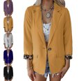 thumbnail image 3 of Femmes Blazer, Col Ouvert Revers avant Blazer Revers Léopard Femmes Blazer Ouvert avant Qualité Inégalée, 3 of 5