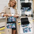 thumbnail image 4 of Pzuqiu Floral Print Women Leather Crossbody Bag Trendy Minimalist Women Crossbody Bag with Chain Strap Practical Casual Versatile for Daily Life Party and Special Occasions, 4 of 7