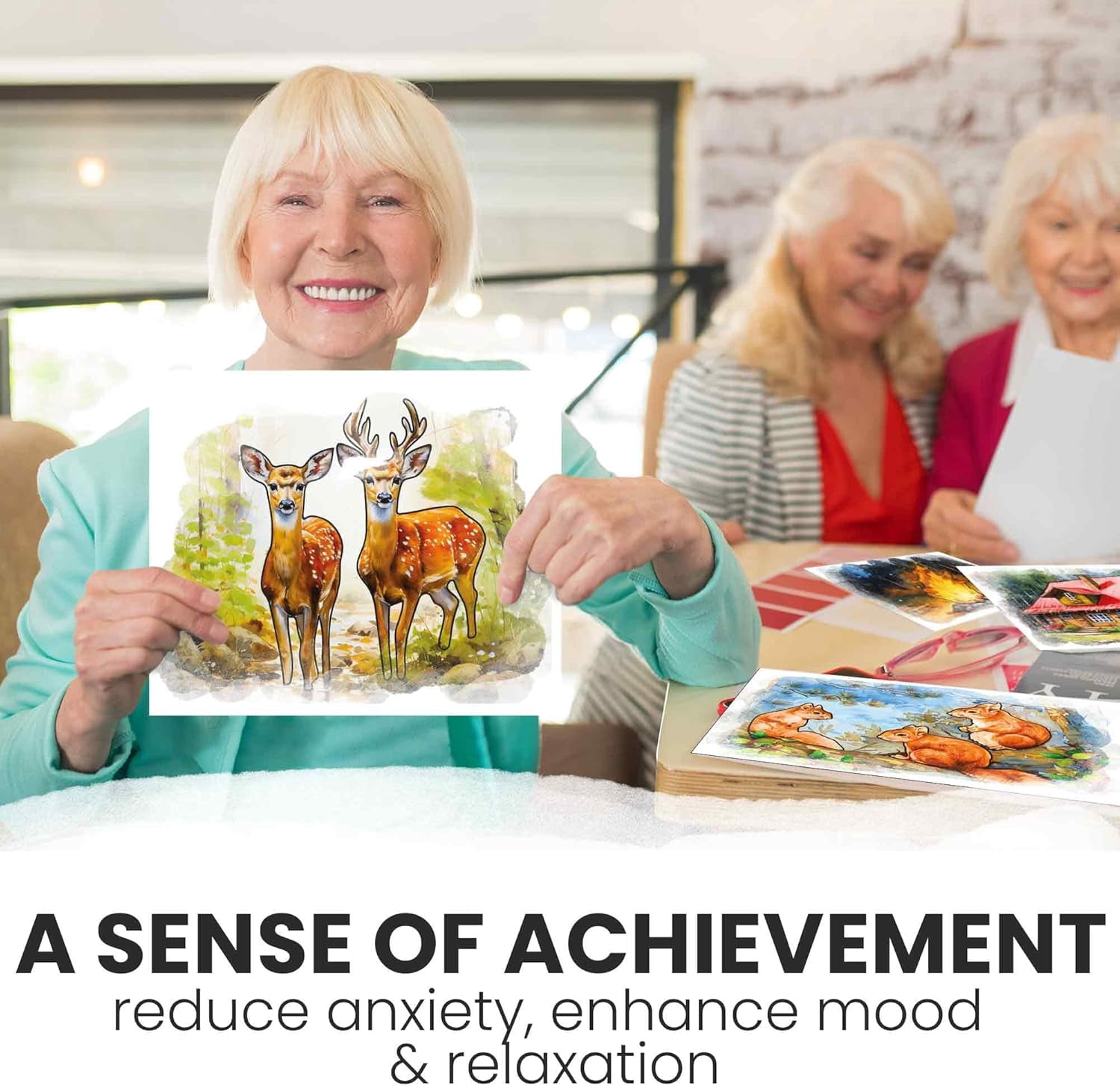 Quokka Dementia Activities for Seniors - Water Painting Alzheimers Products for Elderly - Activity Kits for Dementia Patients