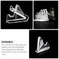 thumbnail image 2 of 10pcs Clear Acrylic Stands Badge Display Rack Easel Holder Clear Easel Stands, 2 of 6