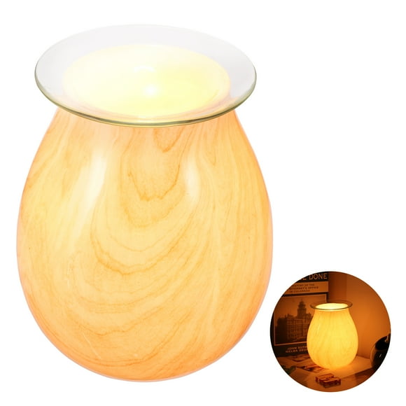Bewildely Lámpara aromática 2 en 1, cristal de grano de madera, esmalte de colores, ambientador de aire perfumado delicado y exquisito, luz de noche Electrodomésticos No.1 Bewildely HA027551-01