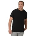 thumbnail image 3 of Tall Man T-Shirt, 3-Pack, Long Length Cotton Undershirt, Black/Grey (Big & Tall Sizes), 3 of 8