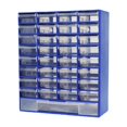 thumbnail image 2 of jicheng Drawer Storage Cabinet Organizer Nuts Screws Small Items Garage Organization Blue, 2 of 9