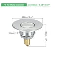 thumbnail image 2 of Uxcell Bathroom Sink Stopper for 1.34"-1.57" 50x33mm Stainless Steel Sink Plug Anti-Backflow Sink Filter, 2 of 6