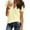 Beige, variant on QUNYINEY Long Sleeve T Shirts for Women V-Neck Casual Solid Gray Tops Drop Shoulder Loose Waffle T-Shirts