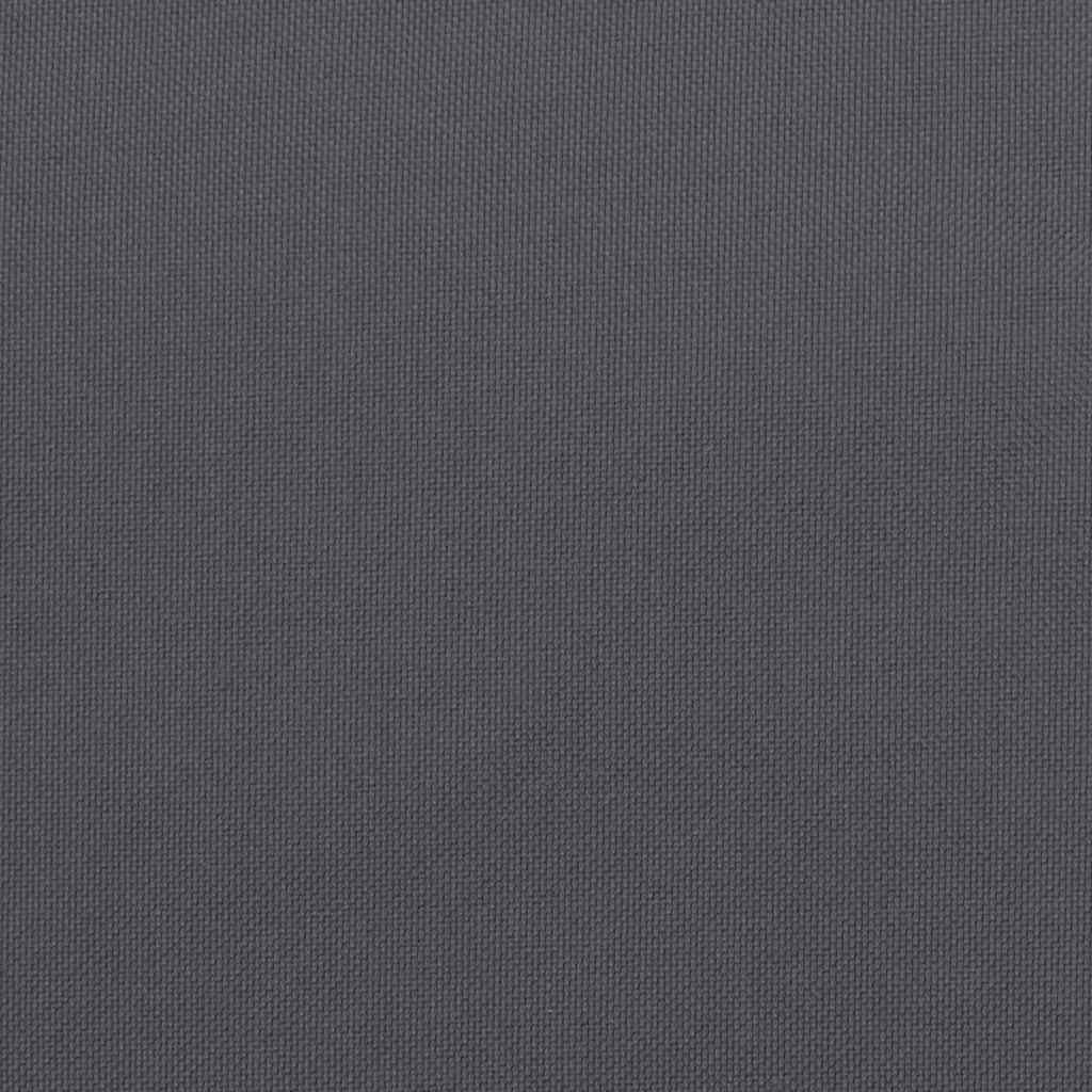 VidaXL 70.9" x 23.6" Anthracite Plain Lounge Chair Outdoor Seating Cushion, Water Resistant