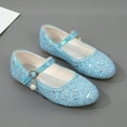 thumbnail image 3 of Otqutp Kids Girls Mary Jane𝘀 Sequin Ballet 𝗙lats Princess Glitter Shoes for Big Girls Closed Toe Dress Shoes Sparkly Flats, 3 of 6