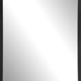 thumbnail image 4 of 30 Inch Wood Rectangular Wall Mirror, Rounded Corners, Black, Saltoro Sherpi, 4 of 5