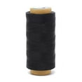 thumbnail image 2 of Flat Waxed Thread for Leather Sewing - Leather Thread Wax String Polyester Cord for Leather Craft Stitching Bookbinding by Mandala Crafts 150D 0.8mm 273 Yards Black, 2 of 5