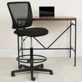 thumbnail image 2 of Flash Furniture Harper Ergonomic Mid-Back Mesh Drafting Chair with Black Fabric Seat and Adjustable Foot Ring, 2 of 12