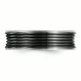 thumbnail image 4 of Edward Mirell Black Ti Polished Grooved Concave Ring, 4 of 8