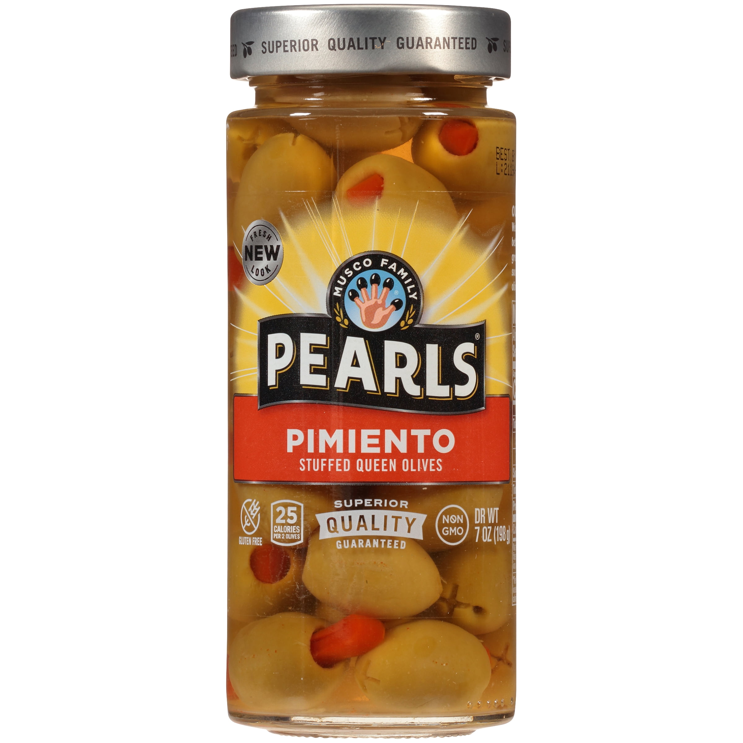 PearlsÂ® Pimiento Stuffed Queen Olives, 7 oz. Jar
