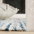 thumbnail image 4 of SAFAVIEH Rag Rug Lacework Distressed Area Rug, Light Blue/Black, 6' x 9', 4 of 10