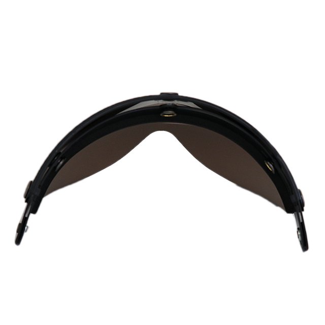 Scienceny Cascos de motocicleta 3/4 Face 3 Snap Flip Up Visor para lente Accesorios para motos Marrón