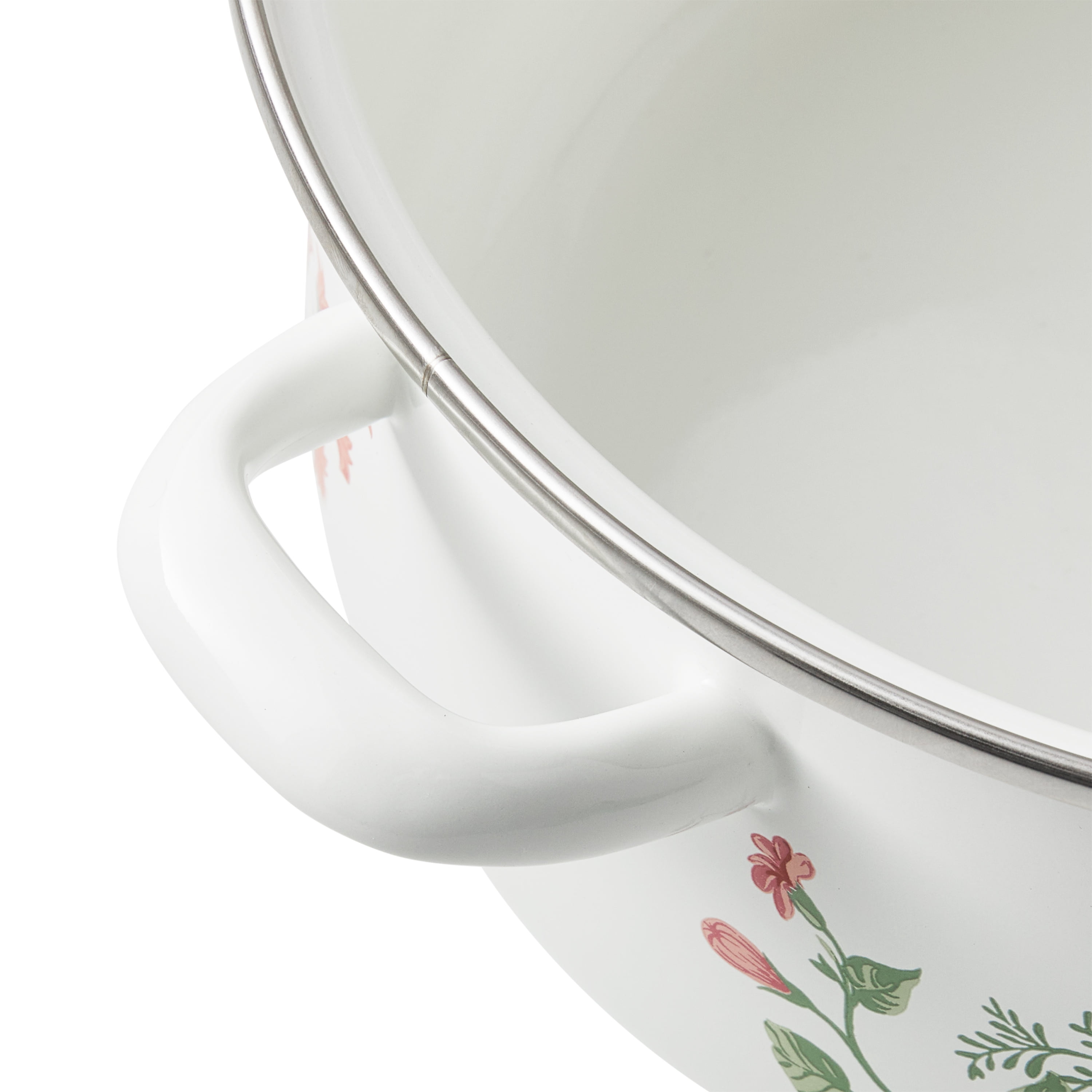 The Pioneer Woman Fancy Flourish Enamel on Steel 6.4-Quart Dutch Oven