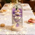 thumbnail image 1 of Decoraciones para el Día de San Valentín, ramo de flores preservadas para mujer, rosas eternas, regalo para esposa, novia, mamá, San Valentín, cumpleaños, arreglo de rosas perpetuas, luz nocturna acrí, 1 of 6