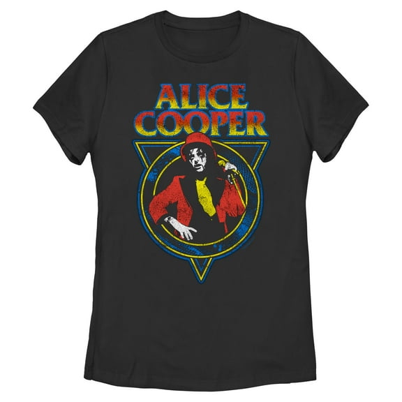 Womens Alice Cooper Retro Snakeskin Logo T Shirt