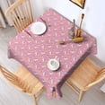 thumbnail image 2 of Pink Unicorn Heart Crescent Pattern Square Tablecloth,Waterproof Square Table Cover,Wipeable Spillproof Washable Table Cover for Home Kitchen Party Decor 52"x52"(132x132cm), 2 of 6
