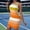 Orange, variant on QUNYINEY Summer Womens Dress Midi Sleeveless Ribbed Striped Bodycon Dresses Casual Slim Fit Casual Crew Neck Party Dresses