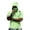 Light Green, variant on Men’s Short Sleeve Hooded T Shirt with Face Covering and Paint Splatter Print Casual Loose Fit Pullover Top for Outdoor and Daily Wear