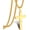 18 inches Gold Pendant 1.7*0.9, variant on Men's Stainless Steel Cross Pendant Necklace, Christian Cross Pendant with 18-24 Inch Chain, Cross Necklace Accessory Gift