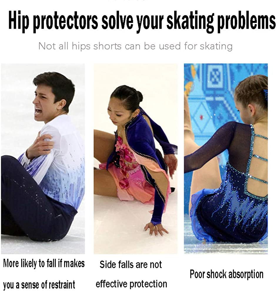 TOOYFUL Ski Hip Protector Pants Roller Padded Protective Shorts Fall Resistance 