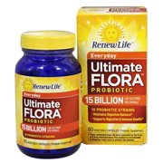 Renew Life - Ultimate Flora Everyday Probiotic For Adults 15 Billion - 60 Capsules