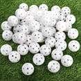 thumbnail image 1 of Pelotas de práctica de golf Faswin, paquete de 100 unidades, 41 mm, huecas, flujo de aire, color blanco, 1 of 7