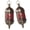 Brown, variant on SDFGTstore 2 Pack Artistic Unique Iron Hanging Decors Candle Holders with Multiple Use Suitable for Wall Ceiling Mount Simple Setups