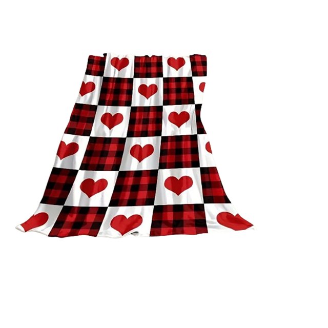 Rbaofujie King Size Blanket 1pc Soft Warm Valentine'S Day Flannel Blanket - Suitable for Sofabed Decor - Ideal for Holiday Gifts Blankets & Throws