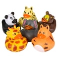 thumbnail image 4 of Rhode Island Novelty 2 Inch Zoo Animal Rubber Ducks, Safari Party Favors, 12 Pack, 4 of 4