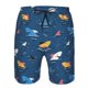 thumbnail image 3 of Balery Colorful Ocean Shark Traje de Baño Estilo Hawaiano para Hombre, Shorts de Secado Rápido con Bolsillos-Large, 3 of 6