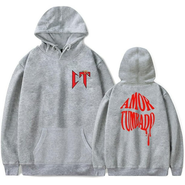 Mejor Belleza Natanael Cano Amor Tumbado Sudadera con capucha unisex de manga larga ropa casual Gris M Walmart en linea
