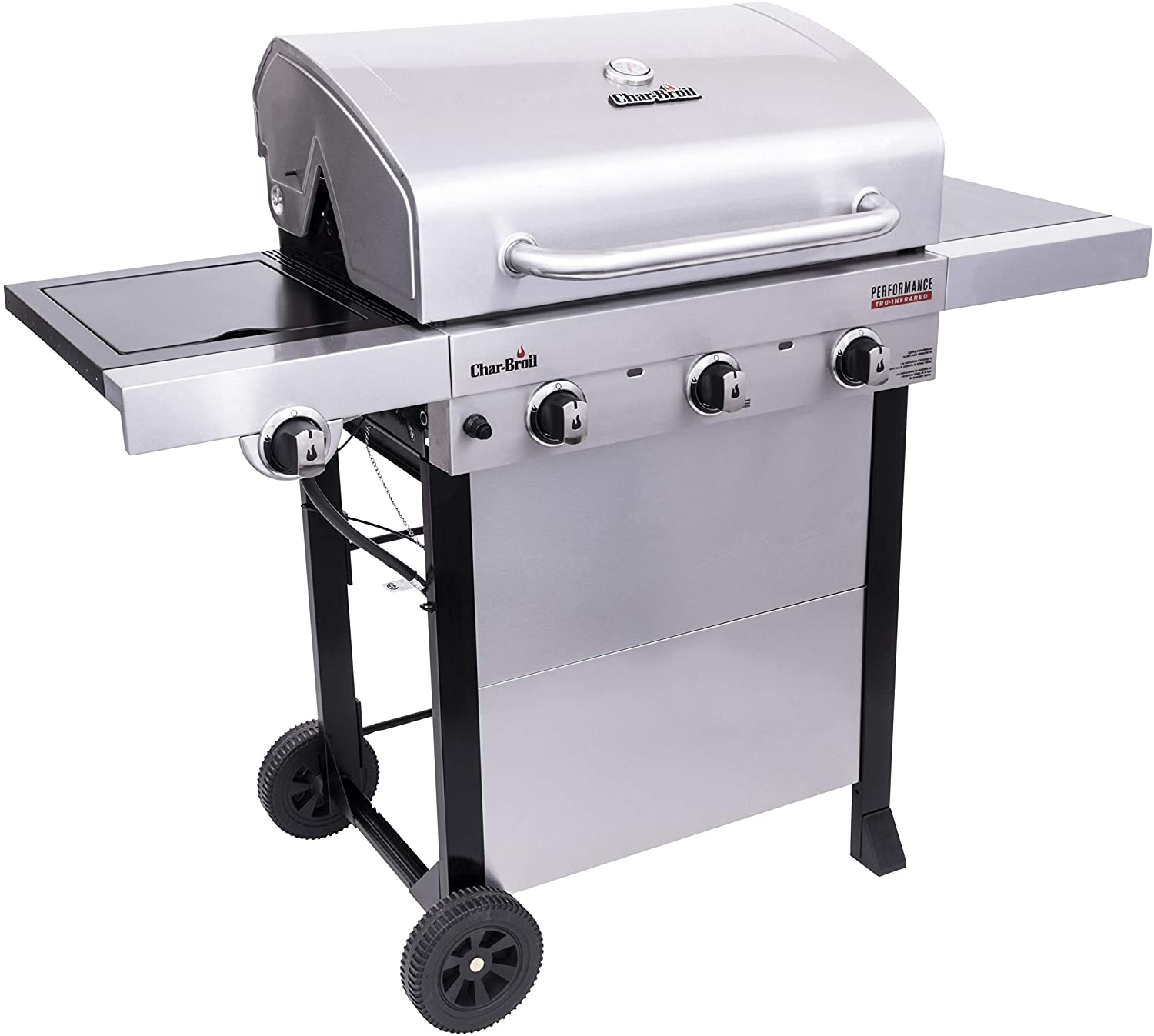 Char-Broil 463370719 Performance TRU-Infrared 3-Burner Cart Style Gas Grill, Stainless Steel - image 2 of 6
