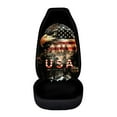 thumbnail image 3 of Jeiento USA Flag Car Seat Covers Front Seats Only Eagle Bucket Seat Covers 1 PCS Saddle Blanket Seat Covers Protector Auto Accessory Universal Fit for Most Vehicles 4Th of July Decor, 3 of 6