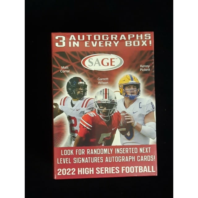 Cartas de fútbol HiT 2022 Sage High Series 3 autógrafos