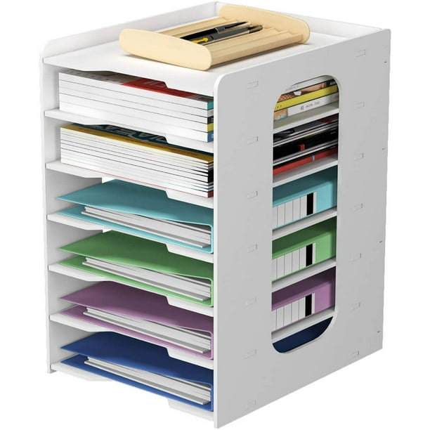Boîte de Rangement Transparente et Épaisse en Plastique pour Documents de  Bureau, Classeur A4 pour Organisation de Fichiers