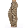 thumbnail image 2 of Just Love Plush Pajama Pants for Women - Petite to Plus Size Sleepwear (Leopard, 2X Plus), 2 of 3