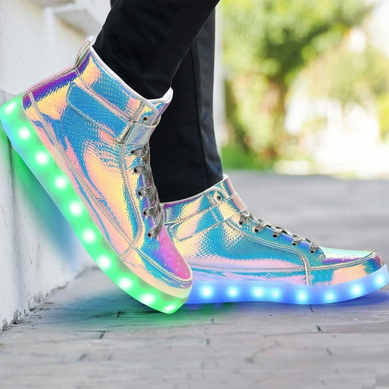 Light Up Shoes Men Women LED Shoes High Top Adult Light Up