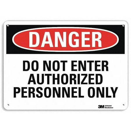 

Lyle Danger Sign 10 in x 14 in Aluminum U3-1314-RA_14X10