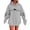 Grey, variant on Hoodies for Women Hoodie Heartbeat Horse Sweatshirt Hoodie Cute Western Horses Printed Pullover Hoodie Fall Long Sleeve Sports Tops Hemlock