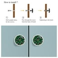 thumbnail image 4 of 4 Pcs Peacock Feathers Knobs for Kitchen Cabinet Cupboard Dresser Bookcase Drawer Pulls Handles Round Home Decor, 4 of 5