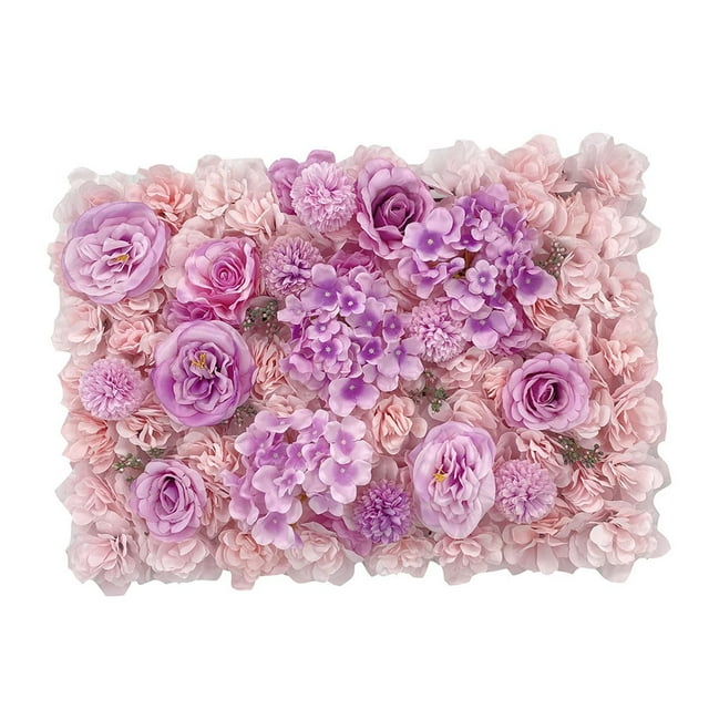 Panel de flores artificiales, Panel Floral, telón de fondo romántico artesanal, foto de fondo para boda, escenario interior, decoración de pared del Estilo A