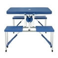 thumbnail image 2 of Hassch Folding Tables and Chairs Plastic PS Thickening, Blue, 2 of 10