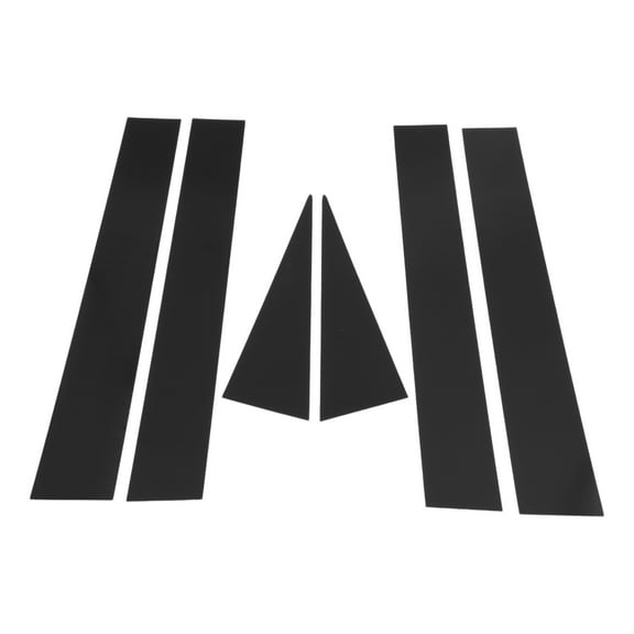 Unique Bargains Door Pillar Window Trim for Chevy Captiva 2006-2015 Black Front Rear Left Right Anti Scratch Sticker Pillar Posts Door Outer Exterior Cover 6 Pcs