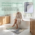 thumbnail image 4 of Unique Bargains Non Slip Machine Washable Plush Shaggy Bath Mat Grey 32" x 20", 4 of 6