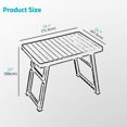 thumbnail image 3 of Witforms Portable Outdoor Folding Table 18x28x2 in - WHITE, 3 of 4