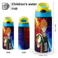 thumbnail image 2 of Haikyu!! Kid's Insulated Water Bottle With Straw Vacuum Stainless Steel Cup Leak-Proof Toddler Thermoses Water Cup For Children, 2 of 8